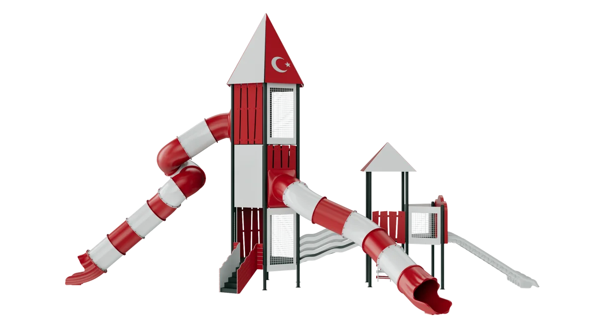 MAXIMA-07 Kırmızı beyaz kuleler